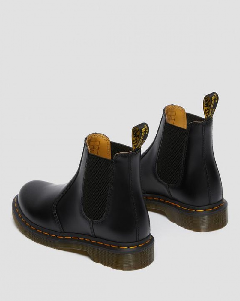 Women's Dr Martens 2976 Women's Smooth Leather Chelsea Boots Black | Australia_Dr20534