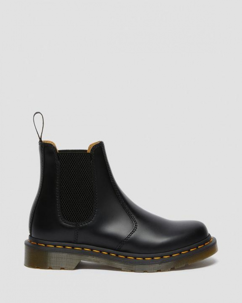 Women's Dr Martens 2976 Women's Smooth Leather Chelsea Boots Black | Australia_Dr20534