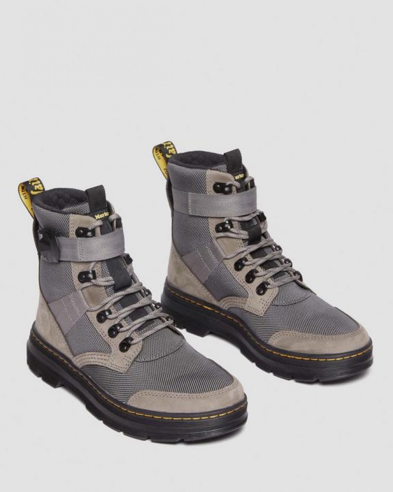 Women's Dr Martens Combs Tech II Fleece-Lined Casual Boots Grey | Australia_Dr95277