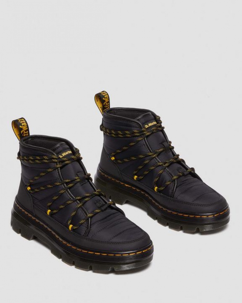 Women's Dr Martens Combs Women's Padded Casual Boots Black | Australia_Dr95417