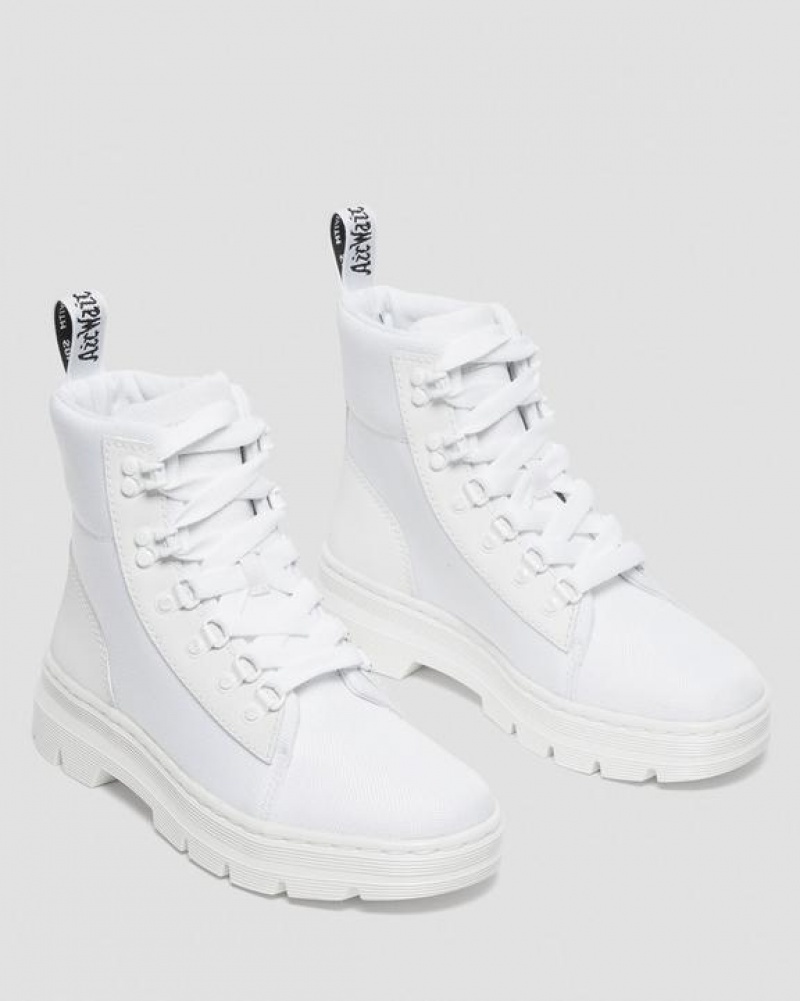 Women's Dr Martens Combs Women's Poly Casual Boots White | Australia_Dr34322