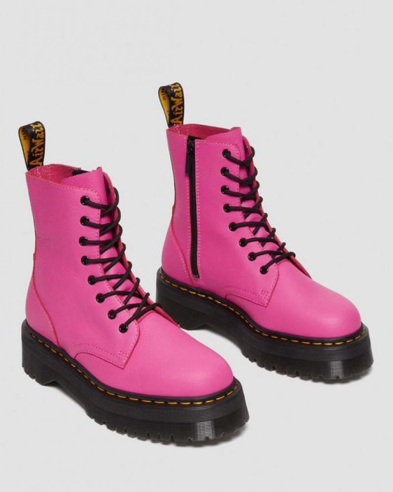 Women's Dr Martens Jadon III Boot Pisa Leather Platforms Boots Pink | Australia_Dr19128