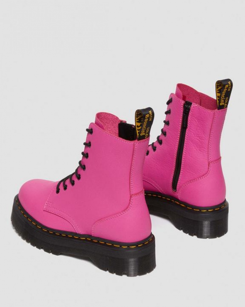 Women's Dr Martens Jadon III Boot Pisa Leather Platforms Boots Pink | Australia_Dr19128