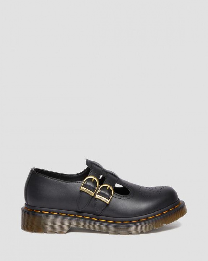 Women's Dr Martens Vegan 8065 Felix Mary Jane Shoes Black | Australia_Dr11215