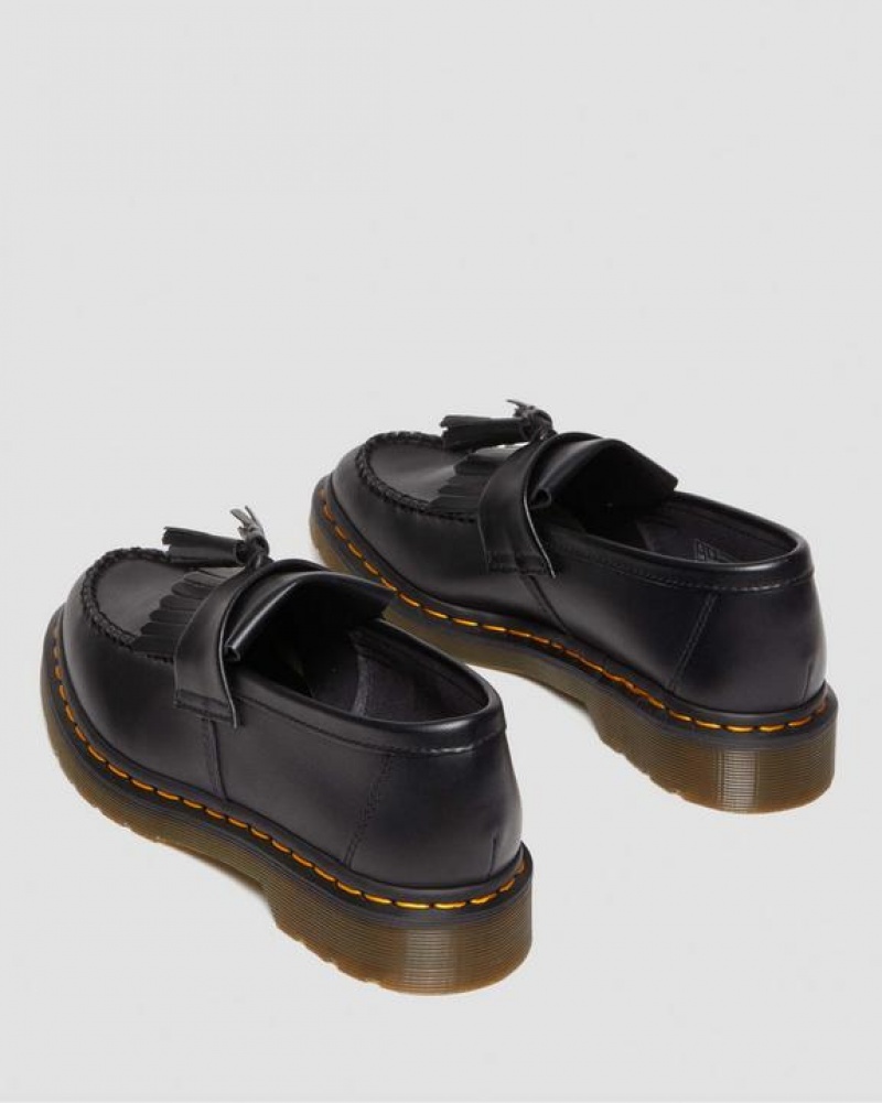 Women's Dr Martens Vegan Adrian Felix Tassel Loafers Shoes Black | Australia_Dr34993