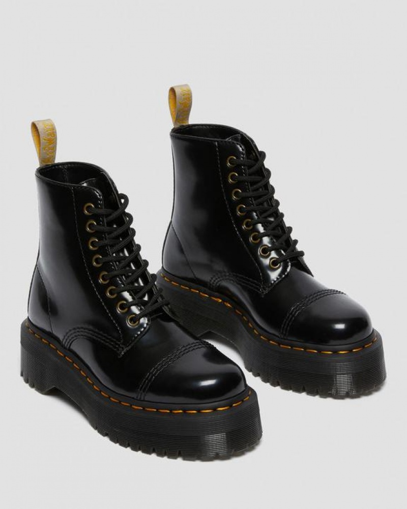 Women's Dr Martens Vegan Sinclair Platform Boots Black | Australia_Dr64398