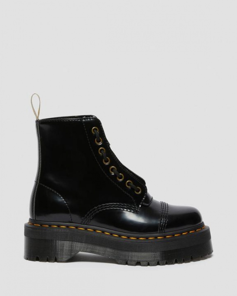 Women's Dr Martens Vegan Sinclair Platform Boots Black | Australia_Dr64398