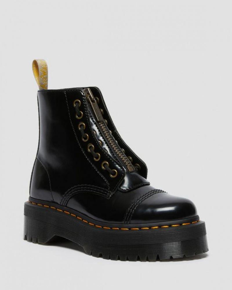 Women\'s Dr Martens Vegan Sinclair Platform Shoes Black | Australia_Dr38669